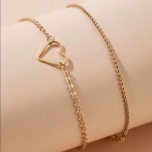 3/$30 💛 Double Heart Anklet